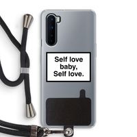 Self love: OnePlus Nord Transparant Hoesje met koord
