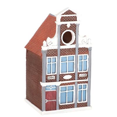 Esschert design vogelhuisje/nestkastje - bruin - grachtenpand - halsgevel Esschert design vogelhuisje/nestkastje - bruin - grachtenpand - halsgevel