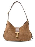 TOM FORD medium Monarch suede shoulder bag - Marron