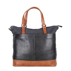 Presly & Sun 15.6' inch leren schoudertas DANE blauw Presly & Sun 15.6' inch leren schoudertas DANE blauw