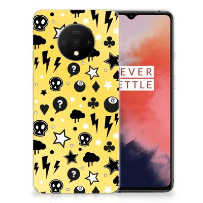 Silicone Back Case OnePlus 7T Punk Geel Silicone Back Case OnePlus 7T Punk Geel