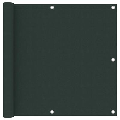 VidaXL Balkonscherm 90x600 cm oxford stof donkergroen