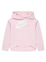 Nike Kids hoodie en coton mélangé à logo imprimé - Rose