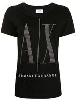 Armani Exchange t-shirt à logo clouté - Noir - thumbnail