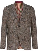 ETRO blazer à carreaux - Marron - thumbnail