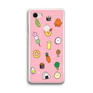 Happy bento friends: Google Pixel 3 Transparant Hoesje