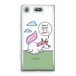 Unicorn: Sony Xperia XZ1 Compact Transparant Hoesje