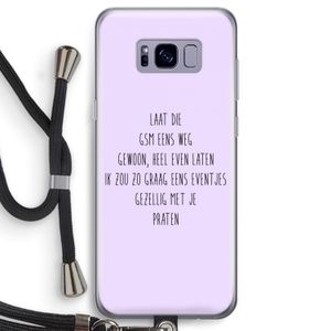 GSM: Samsung Galaxy S8 Transparant Hoesje met koord
