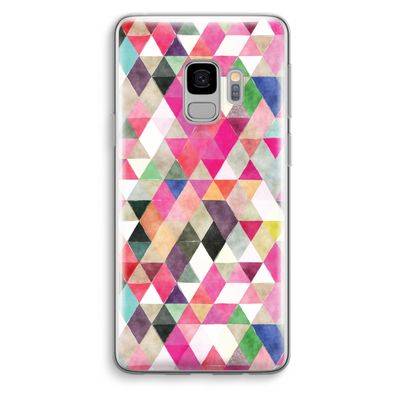 Gekleurde driehoekjes: Samsung Galaxy S9 Transparant Hoesje
