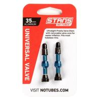 STANS Stan&apos;s valve stem aluminium (pair) - universal, presta - blue - 35mm