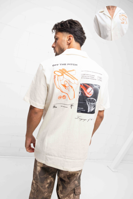 Off The Pitch Spartan Shirt Heren Gebroken Wit - Maat XXL - Kleur: Wit | Soccerfanshop