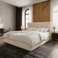 OP=OP Opberg Boxspring Monza 200 x 200 Beige