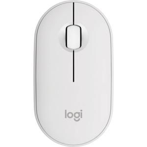 Logitech Pebble Mouse 2 M350s Muis Bluetooth Optisch Wit 3 Toetsen 400 dpi, 4000 dpi Geïntegreerd scrollwiel