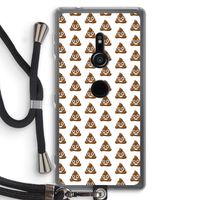 Poop emoji: Sony Xperia XZ2 Transparant Hoesje met koord