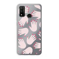 Hands pink: Huawei P Smart (2020) Transparant Hoesje