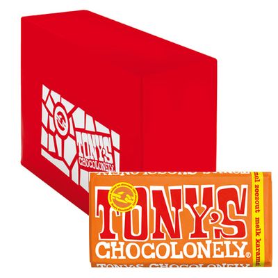 Tony&apos;s Chocolonely - Melk karamel zeezout - 15x 180g