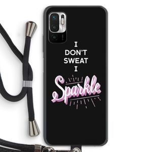 Sparkle quote: Xiaomi Redmi Note 10 5G Transparant Hoesje met koord