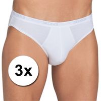 3x Sloggi basic mini slip heren wit   - - thumbnail