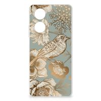 TPU Case voor OPPO A58 4G Vintage Bird Flowers - thumbnail