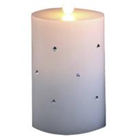 Konstsmide 1837-100 LED-kaars met echte was Warm-wit Warmwit (Ø x h) 75 mm x 118 mm Timer, Schakelaar