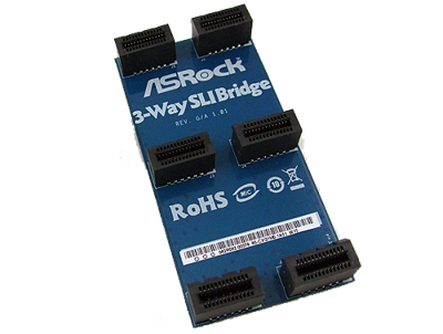 AsRock 3-way SLI Bridge blauw