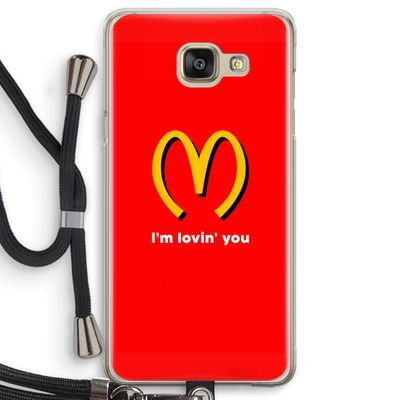 I'm lovin' you: Samsung Galaxy A5 (2016) Transparant Hoesje met koord