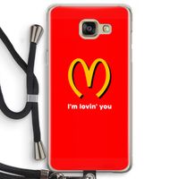 I'm lovin' you: Samsung Galaxy A5 (2016) Transparant Hoesje met koord