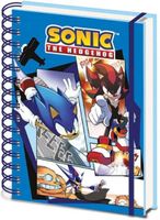 Sonic the Hedgehog A5 3D Notebook - Comic Strip Jump Out