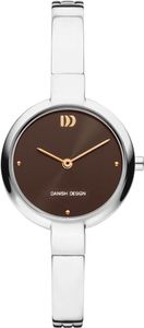 Danish Design IV69Q1151 Horloge staal zilver-en rosekleurig-bruin