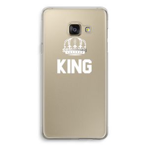 King zwart: Samsung Galaxy A3 (2016) Transparant Hoesje