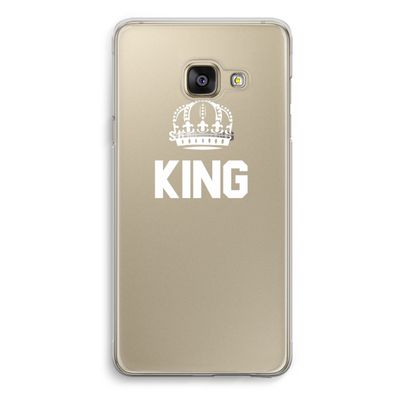 King zwart: Samsung Galaxy A3 (2016) Transparant Hoesje