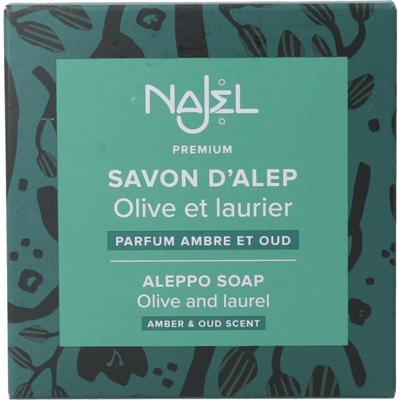 Najel Aleppo zeep amber oud aroma aan koord