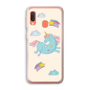 Vliegende eenhoorn: Samsung Galaxy A20e Transparant Hoesje