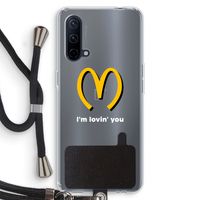 I'm lovin' you: OnePlus Nord CE 5G Transparant Hoesje met koord