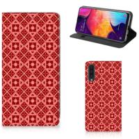 Samsung Galaxy A50 | Hoesje met Magneet | Batik Rood