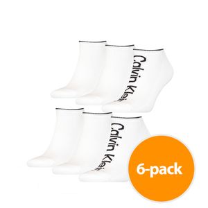 Calvin Klein Sokken Heren Sneaker 6-pack Wit-one sieze