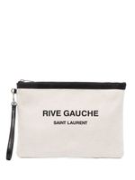 Saint Laurent pochette Rive Gauche en toile - Tons neutres - thumbnail