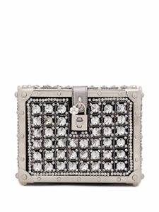 Dolce & Gabbana sac à main Jacquard Dolce Box - Blanc