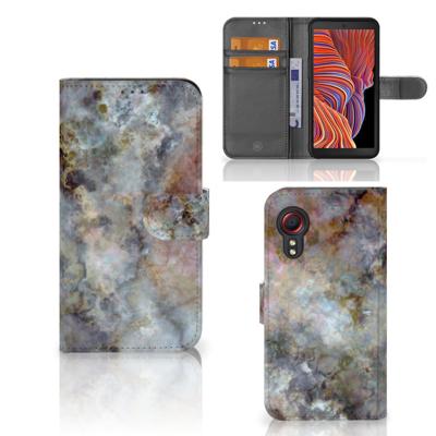 Samsung Galaxy Xcover 5 | Bookcase | Marmer Grijs