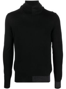 Del Carlo pull en laine mérinos à col roulé - Noir