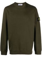 Stone Island sweat en coton à patch Compass - Vert