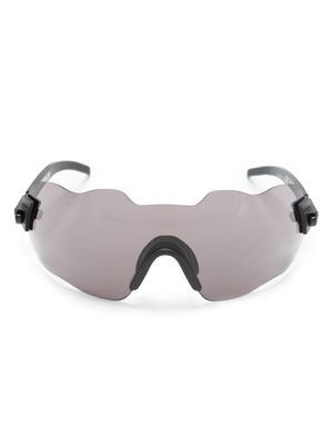 Kuboraum lunettes de soleil MASK E50 à design sans monture - Gris