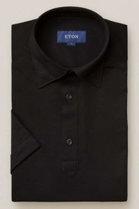 ETON Slim Fit Polo shirt Korte mouw zwart