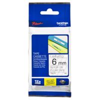 Gelamineerde Tape voor Labelmakers Brother TZE111 Transparant Zwart/Wit - thumbnail