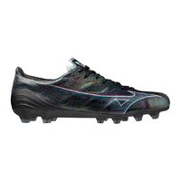 Mizuno Alpha Japan Gras Voetbalschoenen (FG) Zwart Blauw Rood