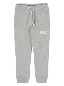 Autry Kids pantalon de jogging en coton à logo imprimé - Gris