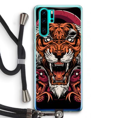 Tiger and Rattlesnakes: Huawei P30 Pro Transparant Hoesje met koord