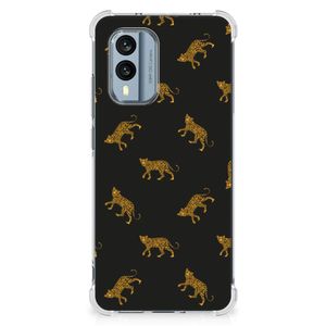 Case Anti-shock voor Nokia X30 Leopards