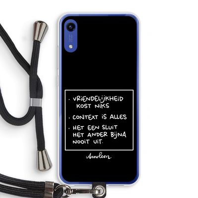 Mijn Motto's: Honor Play 8A Transparant Hoesje met koord