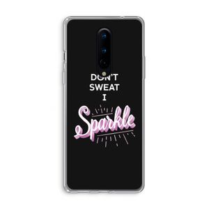 Sparkle quote: OnePlus 8 Transparant Hoesje
